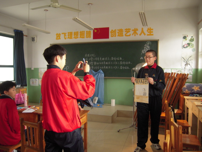 小记者在采访我——激动!
