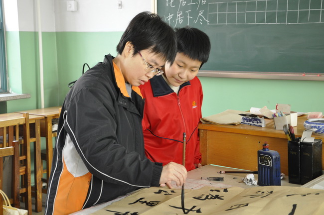 毛笔字要有力度